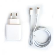 Cargador USB Rapido con cable Type-C to Lightning 20W 5.0A